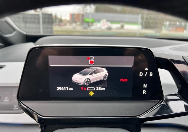 Volkswagen ID.3 cena 46900 przebieg: 29411, rok produkcji 2020 z Brusy małe 137